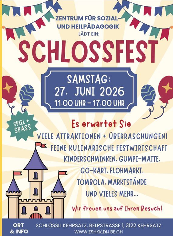 Flyer Schlösslifest 2026