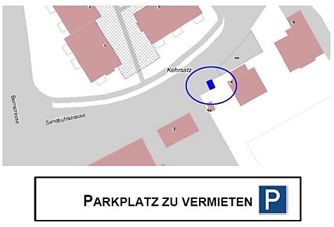 Plan Parkplatz Sandbühlstrasse