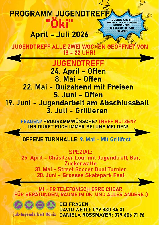 Flyer Jugendtreff Öki