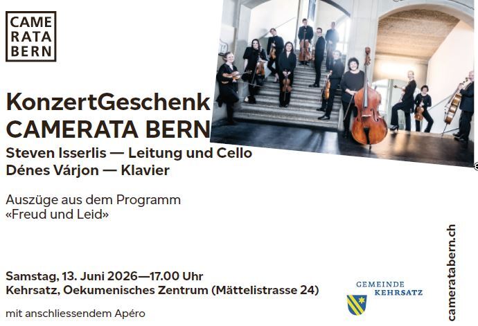 Flyer KonzertGeschenk Camerata Bern