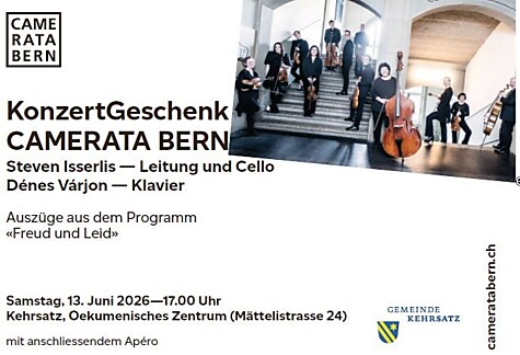 Flyer KonzertGeschenk Camerata Bern