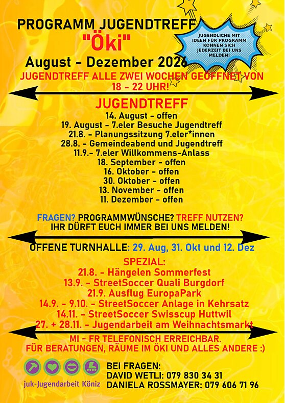Flyer Jugendtreff
