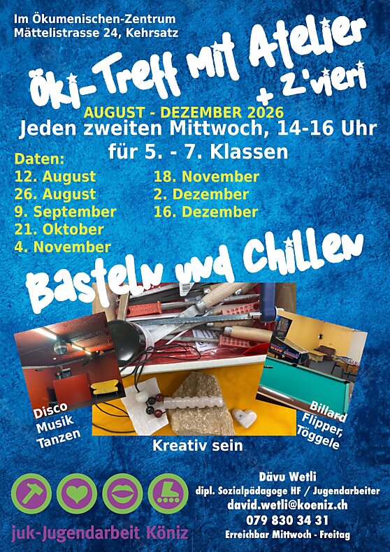 Flyer Öki-Treff mit Atelier und Zvieri