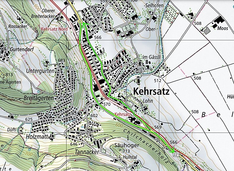 Plan Sperrung Umfahrungsstrasse